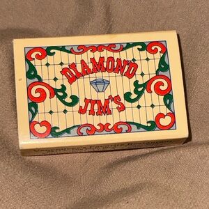 Diamond Jim's Restaurant Matchbox Vancouver WA Pocketbox Vintage Advertisement